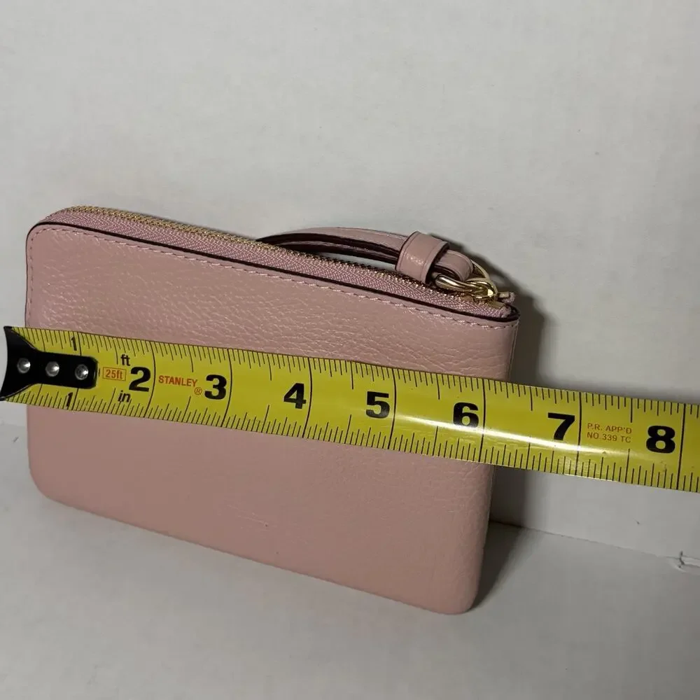 Coach Wristlet Clutch Bag Womens Small Pink Leather Disney 101 Dalmatians